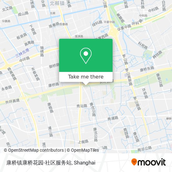 康桥镇康桥花园-社区服务站 map