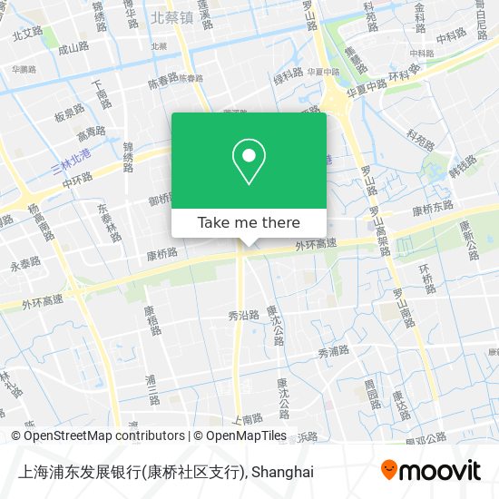 上海浦东发展银行(康桥社区支行) map