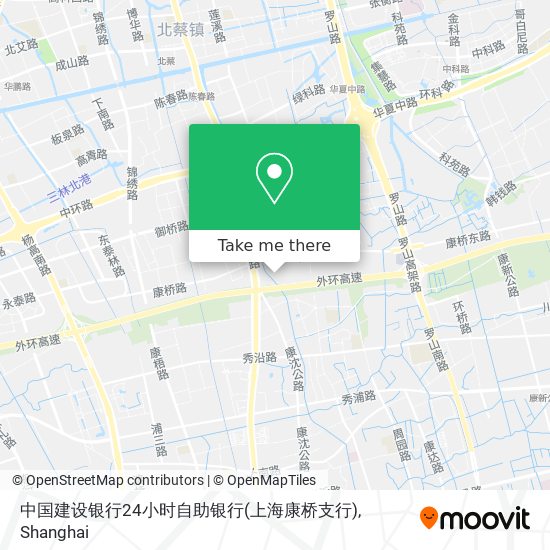 中国建设银行24小时自助银行(上海康桥支行) map