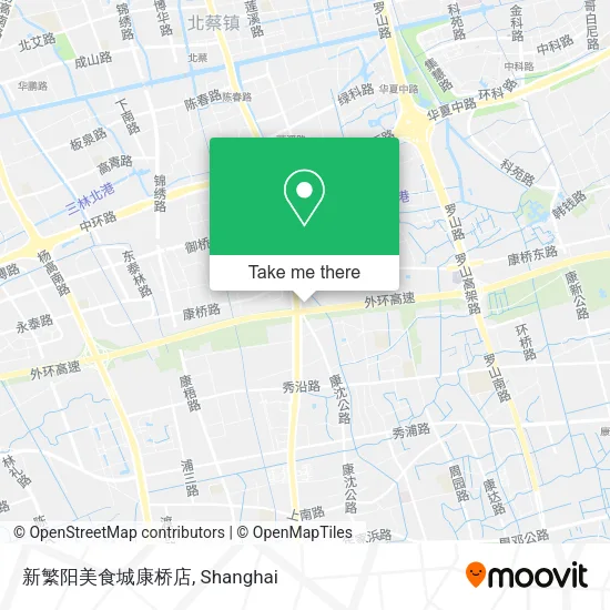 新繁阳美食城康桥店 map
