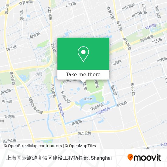 上海国际旅游度假区建设工程指挥部 map
