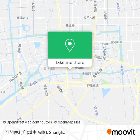 可的便利店(城中东路) map