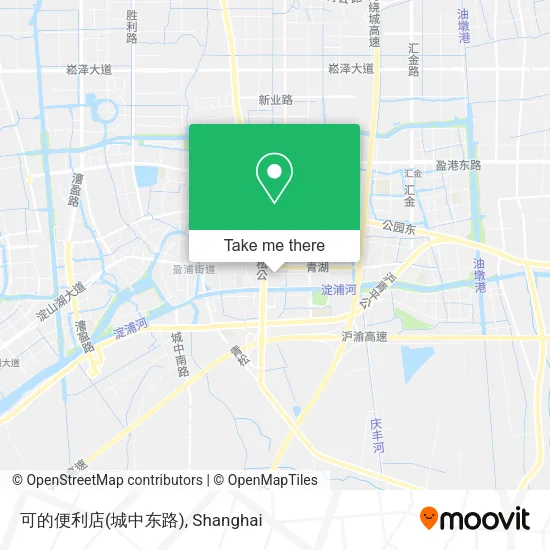 可的便利店(城中东路) map