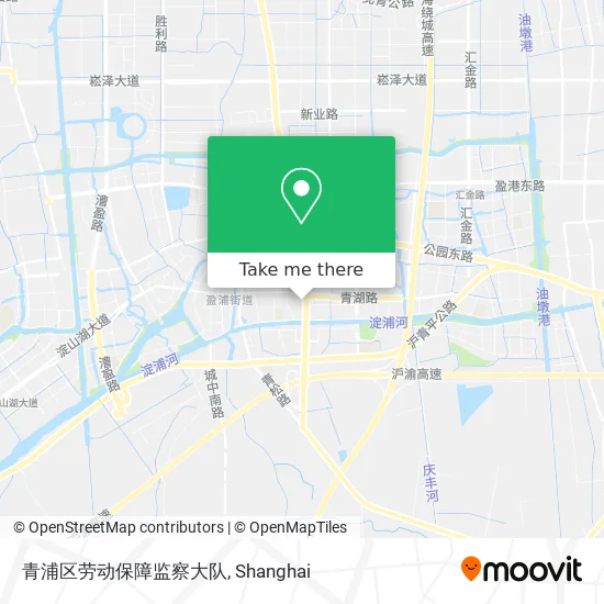 青浦区劳动保障监察大队 map