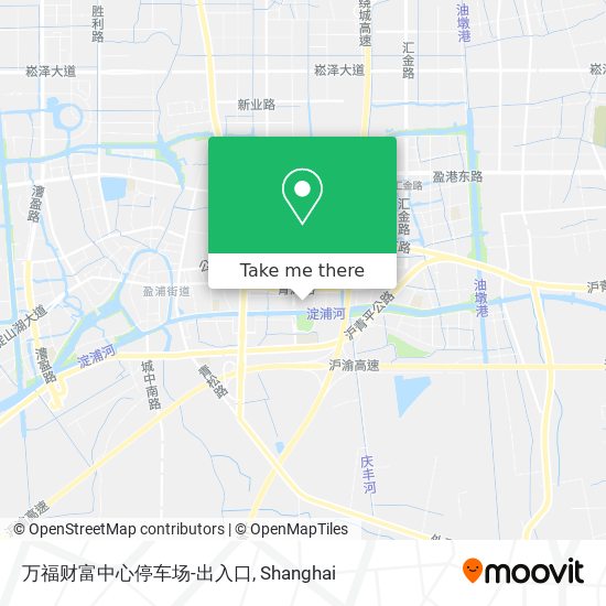 万福财富中心停车场-出入口 map
