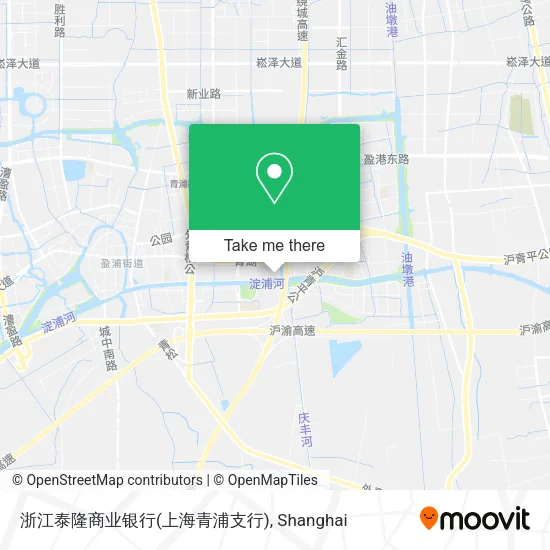 浙江泰隆商业银行(上海青浦支行) map