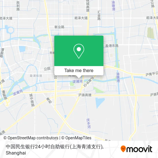 中国民生银行24小时自助银行(上海青浦支行) map