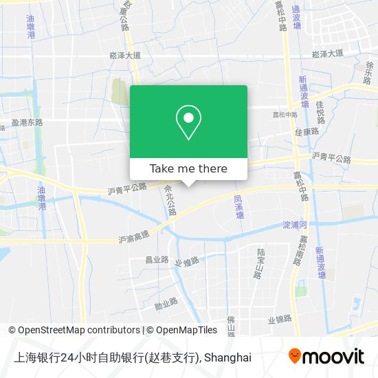 上海银行24小时自助银行(赵巷支行) map
