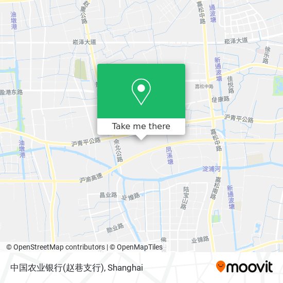 中国农业银行(赵巷支行) map