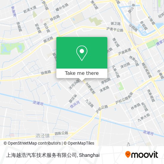 上海越浩汽车技术服务有限公司 map