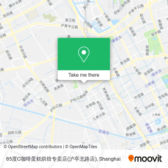 85度C咖啡蛋糕烘焙专卖店(沪亭北路店) map