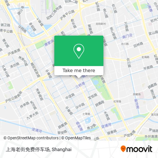 上海老街免费停车场 map