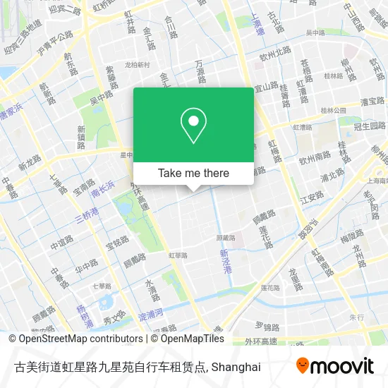 古美街道虹星路九星苑自行车租赁点 map