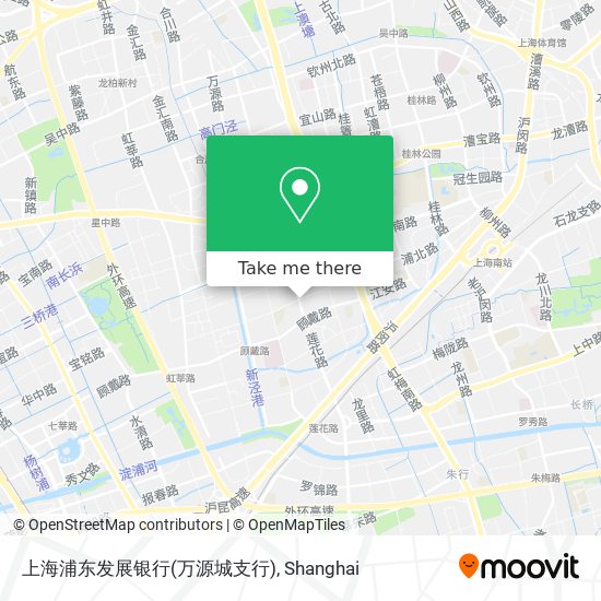 上海浦东发展银行(万源城支行) map