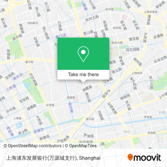 上海浦东发展银行(万源城支行) map