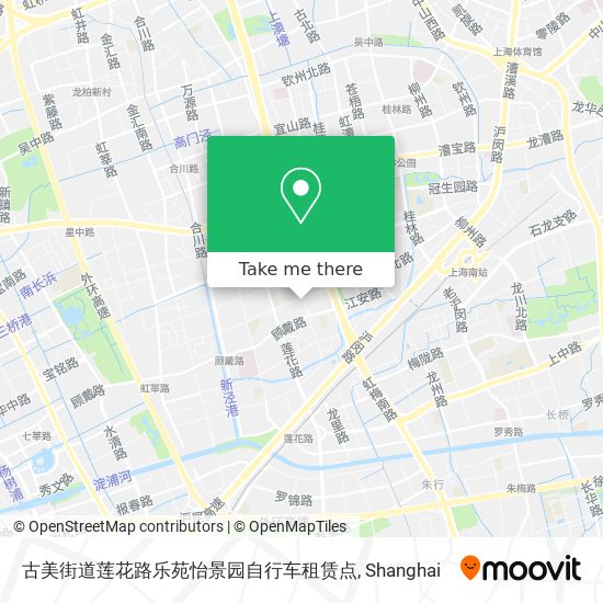 古美街道莲花路乐苑怡景园自行车租赁点 map