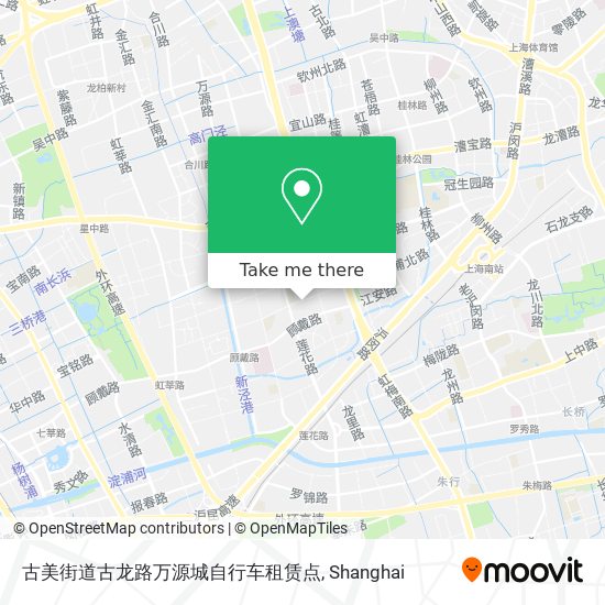 古美街道古龙路万源城自行车租赁点 map