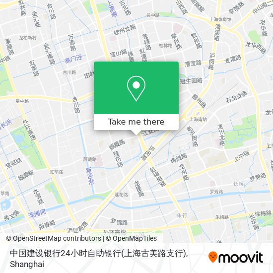 中国建设银行24小时自助银行(上海古美路支行) map