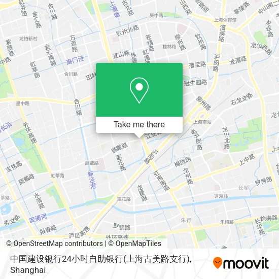 中国建设银行24小时自助银行(上海古美路支行) map