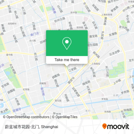 蔚蓝城市花园-北门 map