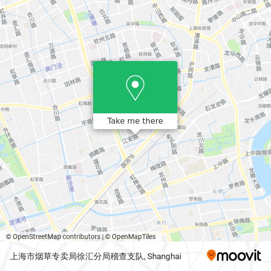 上海市烟草专卖局徐汇分局稽查支队 map