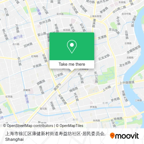 上海市徐汇区康健新村街道寿益坊社区-居民委员会 map