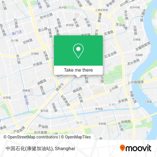 中国石化(康健加油站) map