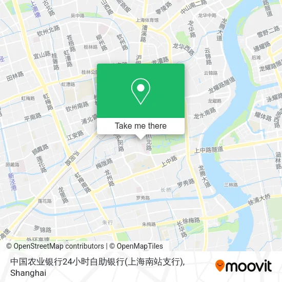 中国农业银行24小时自助银行(上海南站支行) map