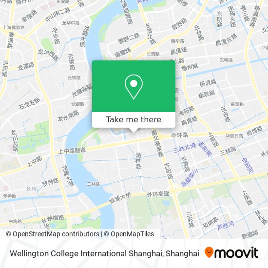 Wellington College International Shanghai map
