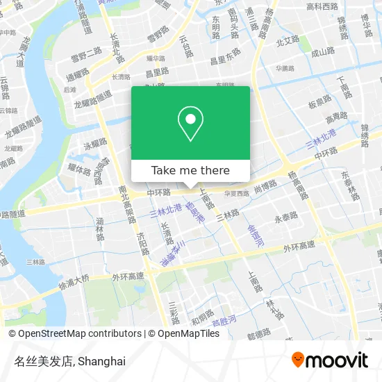 名丝美发店 map