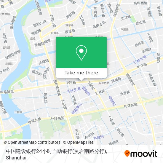 中国建设银行24小时自助银行(灵岩南路分行) map