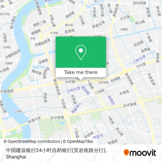 中国建设银行24小时自助银行(灵岩南路分行) map