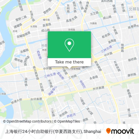 上海银行24小时自助银行(华夏西路支行) map