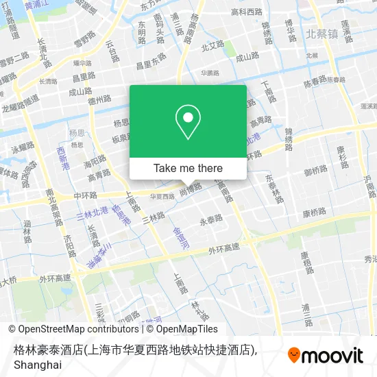 格林豪泰酒店(上海市华夏西路地铁站快捷酒店) map