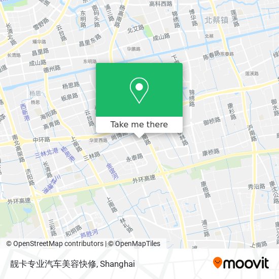 靓卡专业汽车美容快修 map