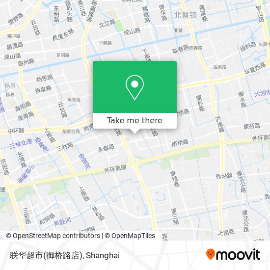 联华超市(御桥路店) map