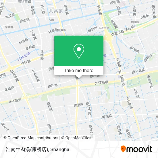 淮南牛肉汤(康桥店) map