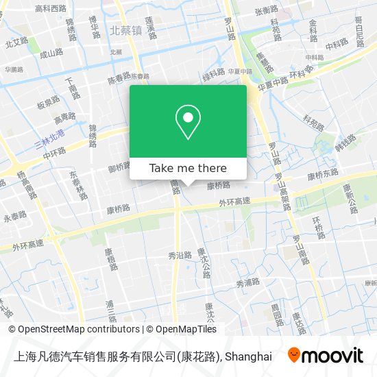 上海凡德汽车销售服务有限公司(康花路) map