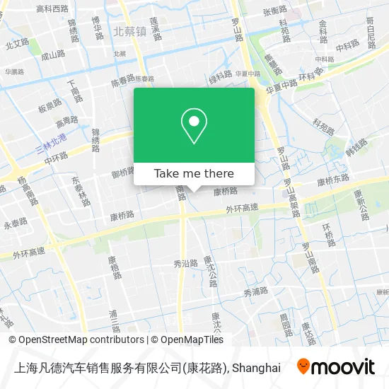 上海凡德汽车销售服务有限公司(康花路) map