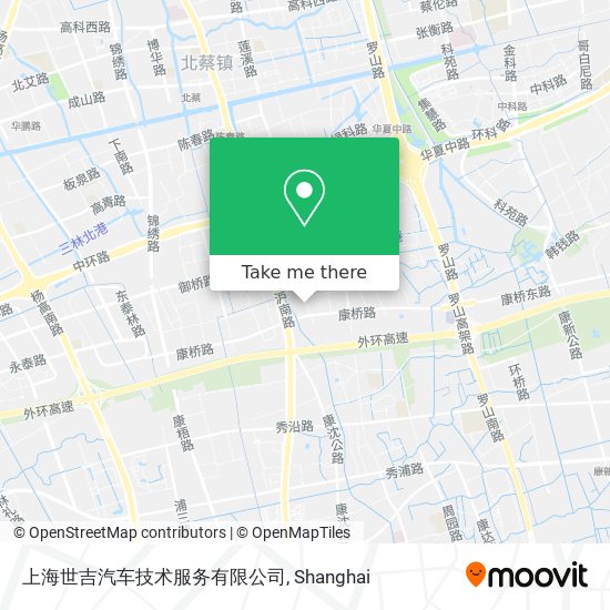 上海世吉汽车技术服务有限公司 map