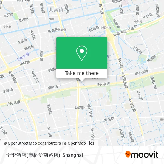 全季酒店(康桥沪南路店) map