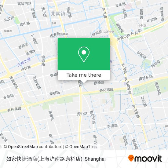 如家快捷酒店(上海沪南路康桥店) map