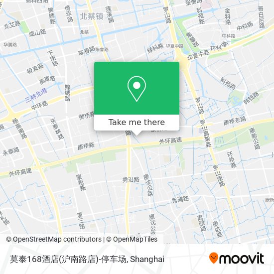 莫泰168酒店(沪南路店)-停车场 map