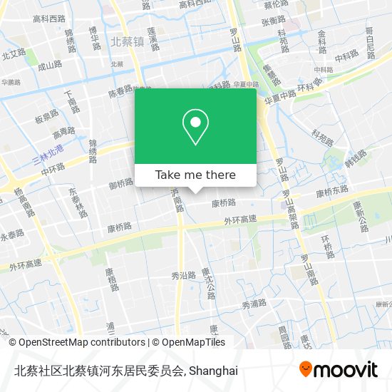 北蔡社区北蔡镇河东居民委员会 map
