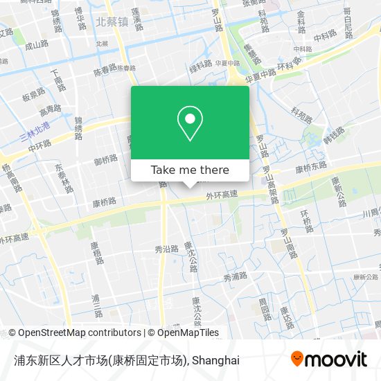 浦东新区人才市场(康桥固定市场) map