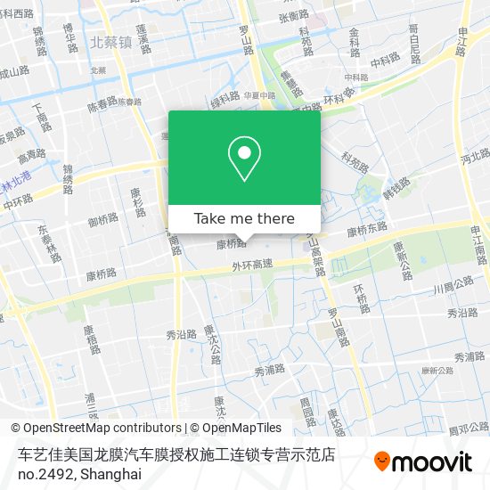 车艺佳美国龙膜汽车膜授权施工连锁专营示范店no.2492 map