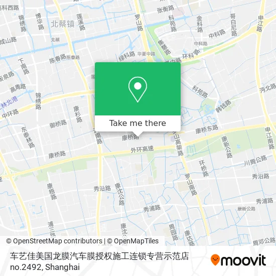 车艺佳美国龙膜汽车膜授权施工连锁专营示范店no.2492 map