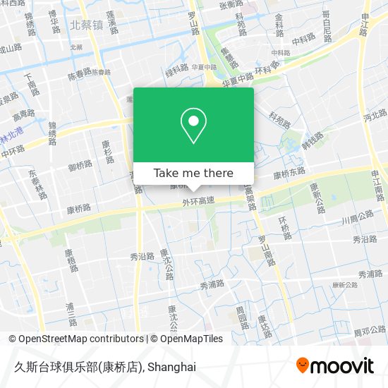 久斯台球俱乐部(康桥店) map