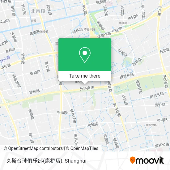 久斯台球俱乐部(康桥店) map