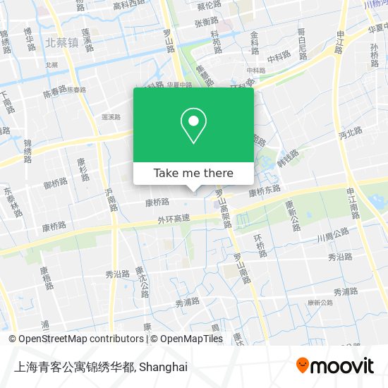 上海青客公寓锦绣华都 map